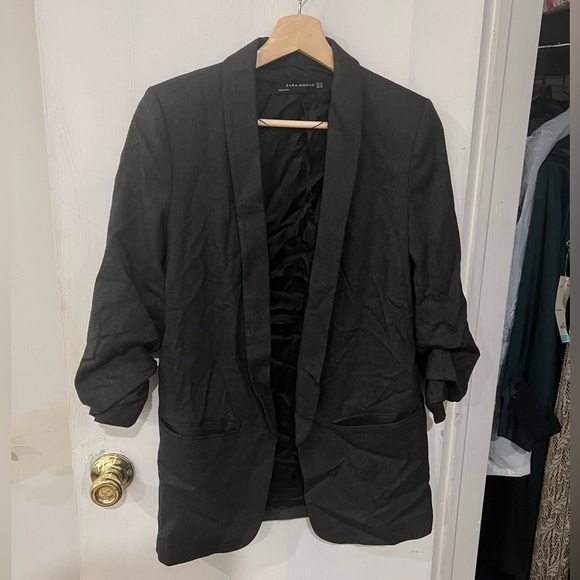 Zara Jackets & Blazers - Zara Charcoal Gray Blazer